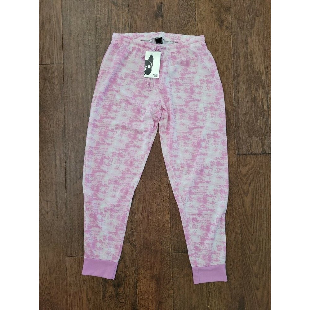 Silver Paw Dog Matching Jogger/Pajama Pink Tie Dye Sz M